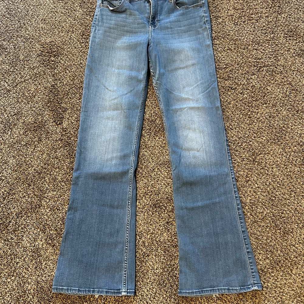 Hollister Women's Boot Cut Jeans Advanced Stretch Curvy 13R Medium Wash